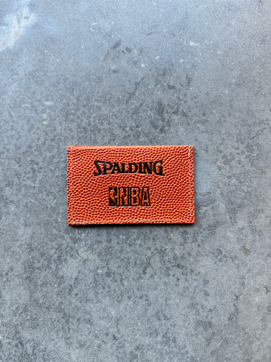 90’s NBA Spaulding Basketball Leather Crad Holder Wallet - Brand New