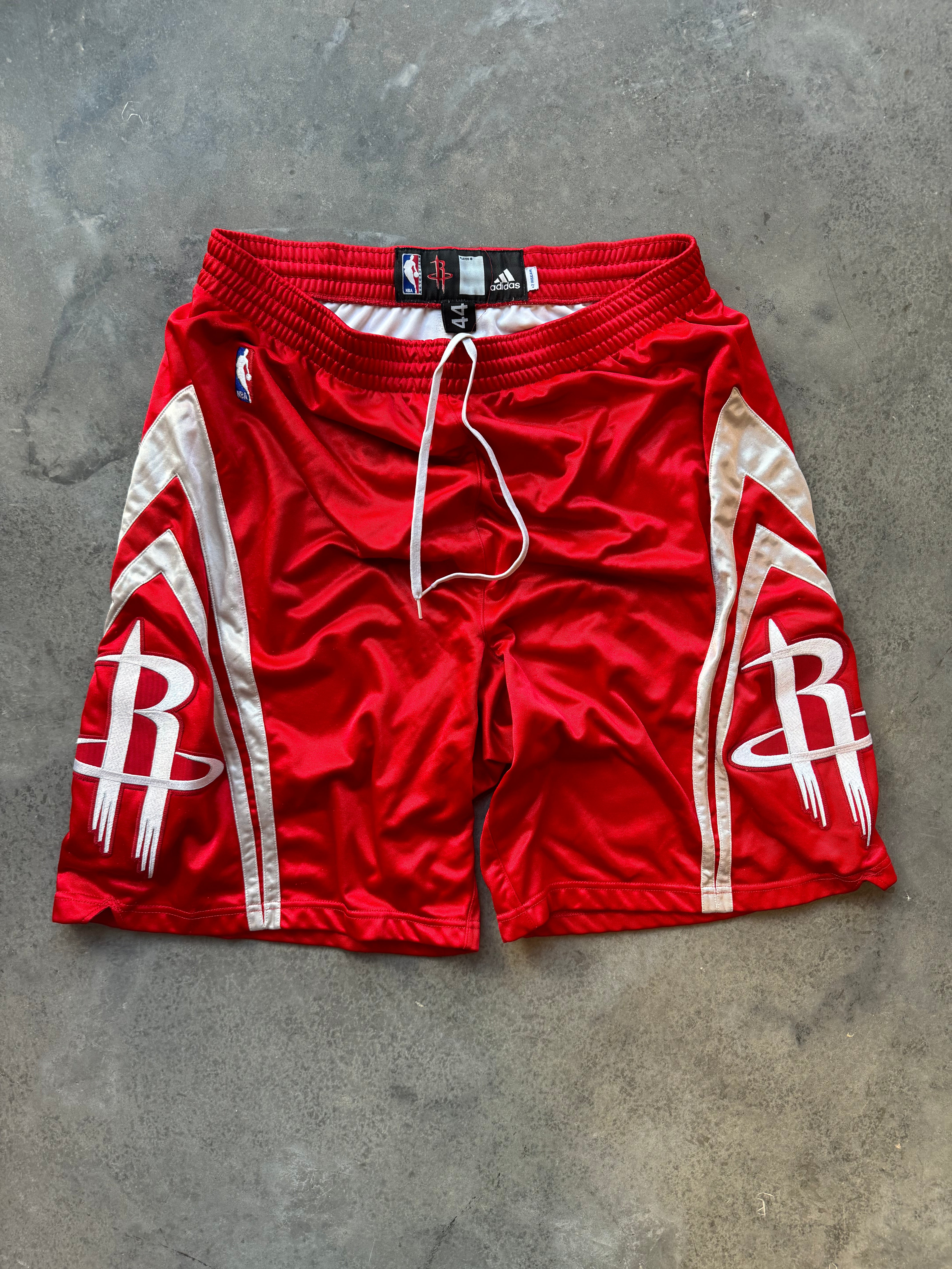 Rockets 2007 2007/2008 Houston Rockets Vintage Red Away Adidas Team Issued Pro Cut ...