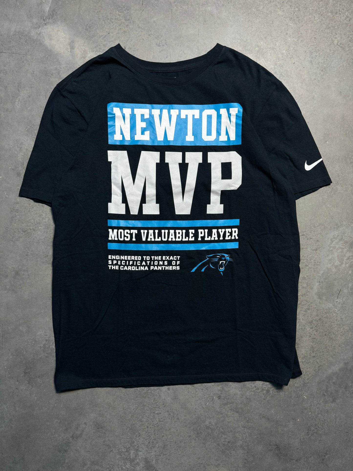2015 Carolina Panthers Cam Newton MVP Black Nike NFL Tee (Large)
