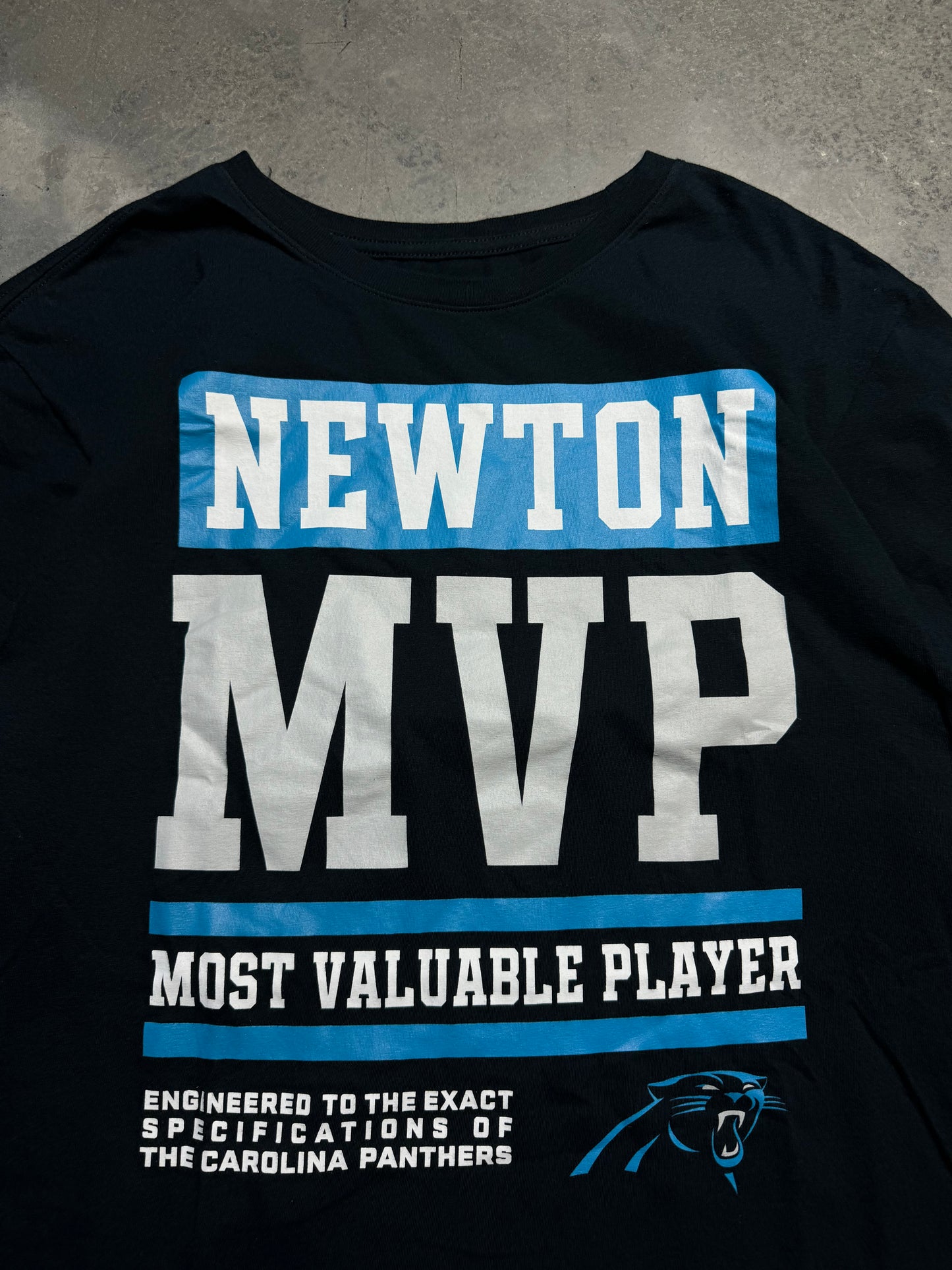 2015 Carolina Panthers Cam Newton MVP Black Nike NFL Tee (Large)