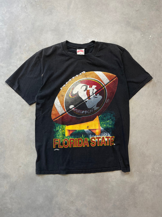 90’s Florida State Seminoles Vintage Nutmeg Mills Big Logo College Football Tee (XL)