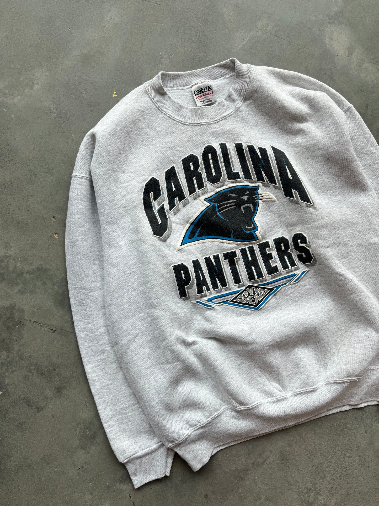 1993 Carolina Panthers Vintage Gym Gear Heavyweight NFL Crewneck (XL)