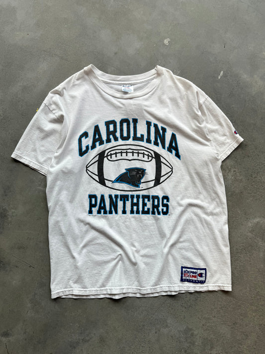 1996 Carolina Panthers Vintage Champion NFL Arch Logo Tee (XL)