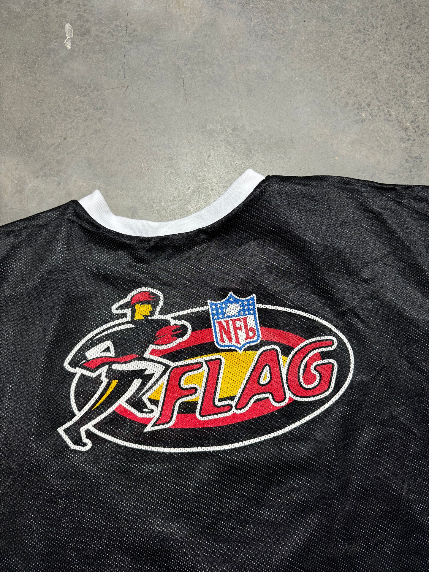 90’s Carolina Panthers Vintage Reversible Black White Mesh NFL Flag Football Jersey (Large)