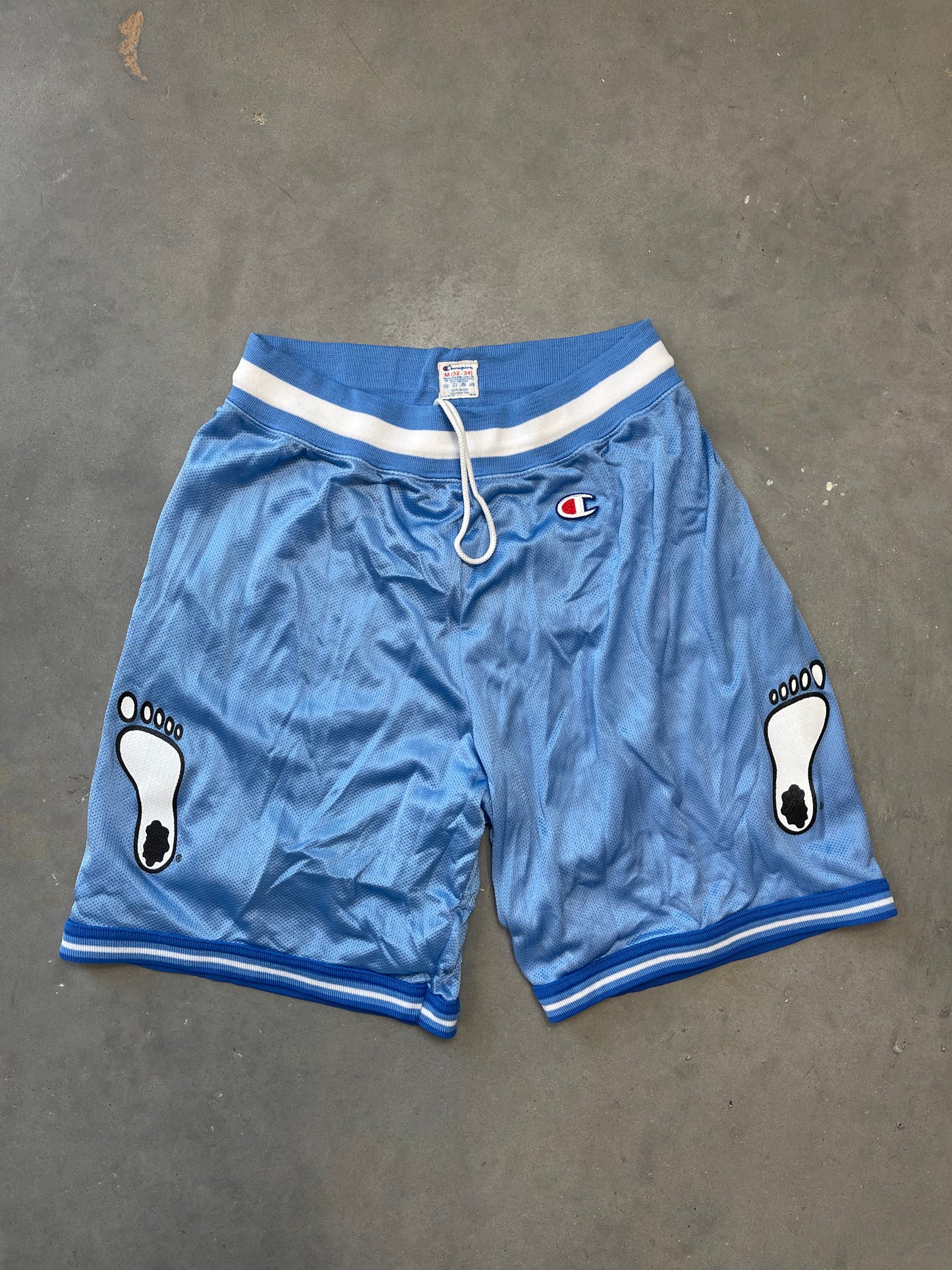 90’s UNC Tarheels Vintage Blue Champion College Basketball Shorts (Medium)