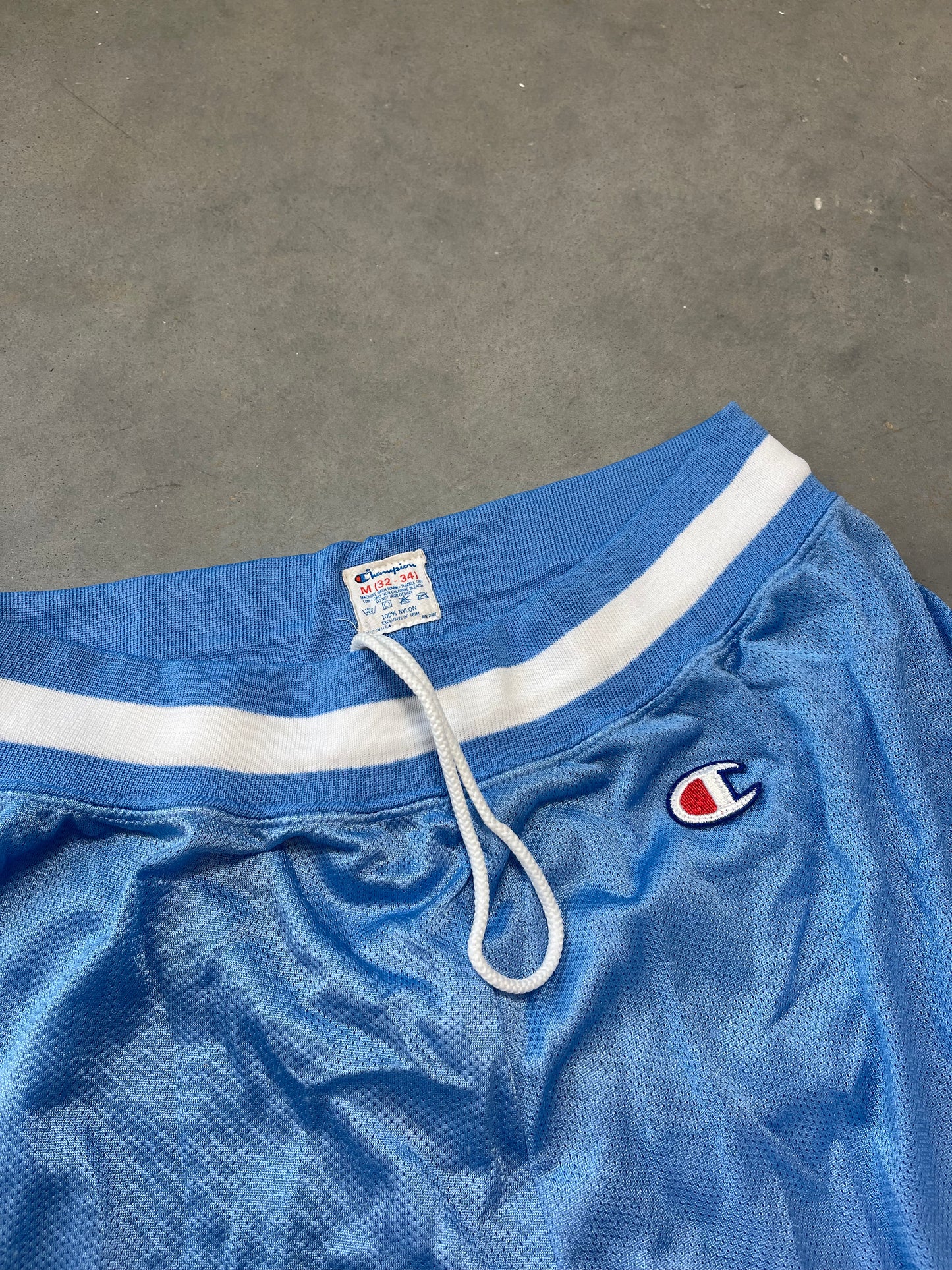 90’s UNC Tarheels Vintage Blue Champion College Basketball Shorts (Medium)