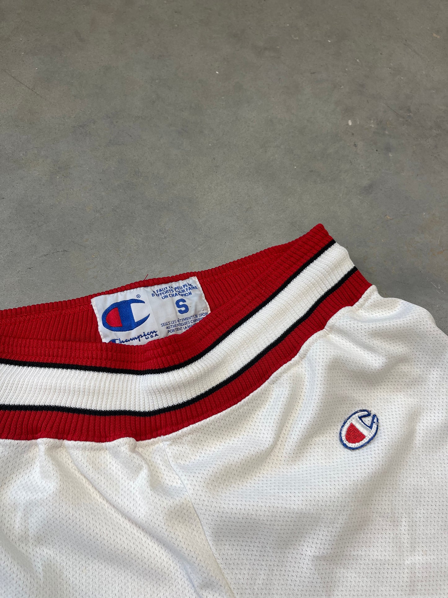 90’s Chicago Bulls Vintage Champion Euro Release NBA Shorts (Small)