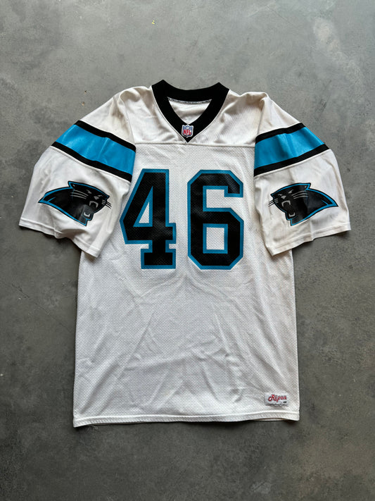 90’s Carolina Panthers Home White Vintage Ripon NFL Blank Jersey (48/XL)