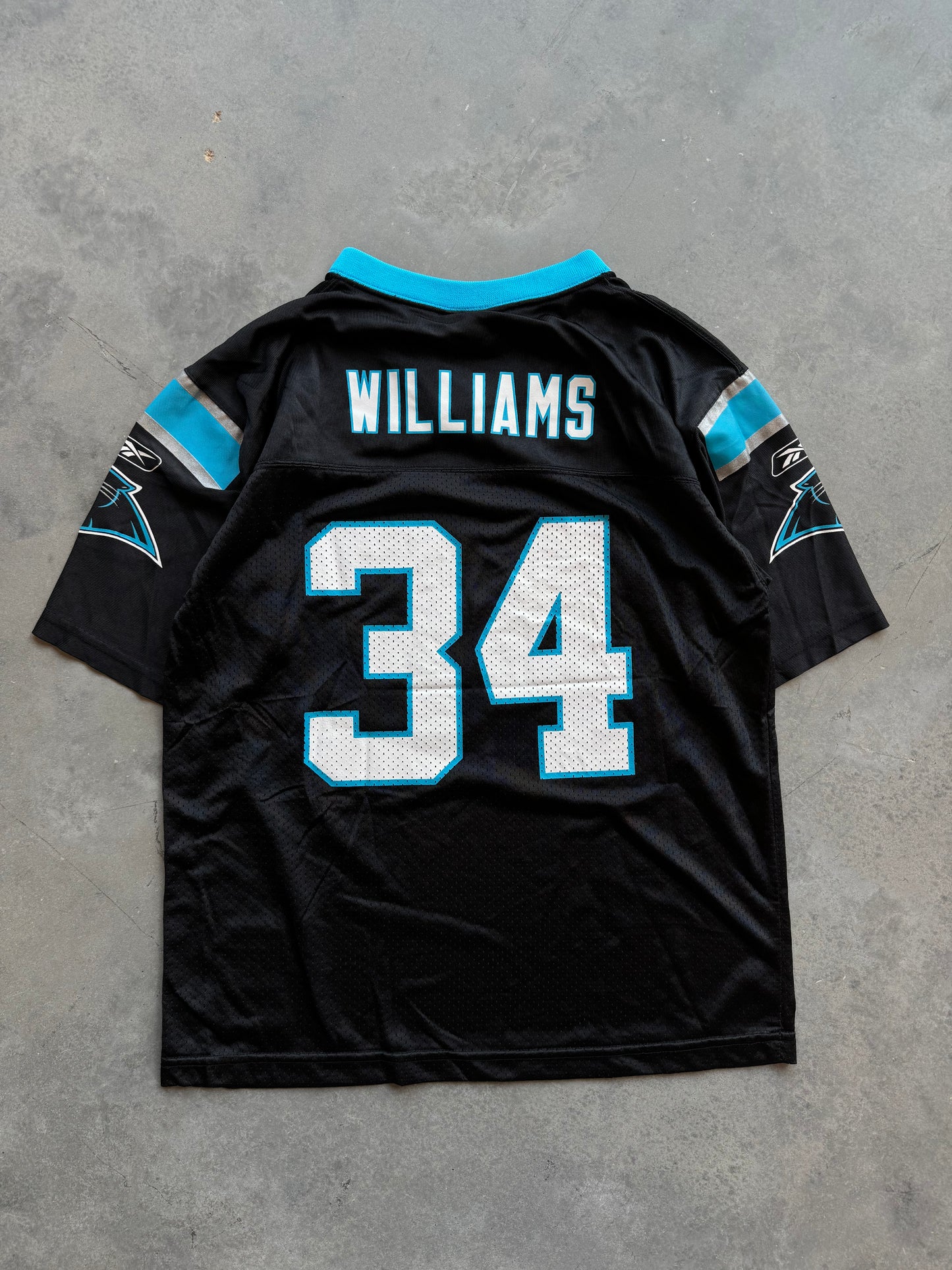 00’s Carolina Panthers DeAngelo Williams Vintage NFL Jersey (Youth Large)