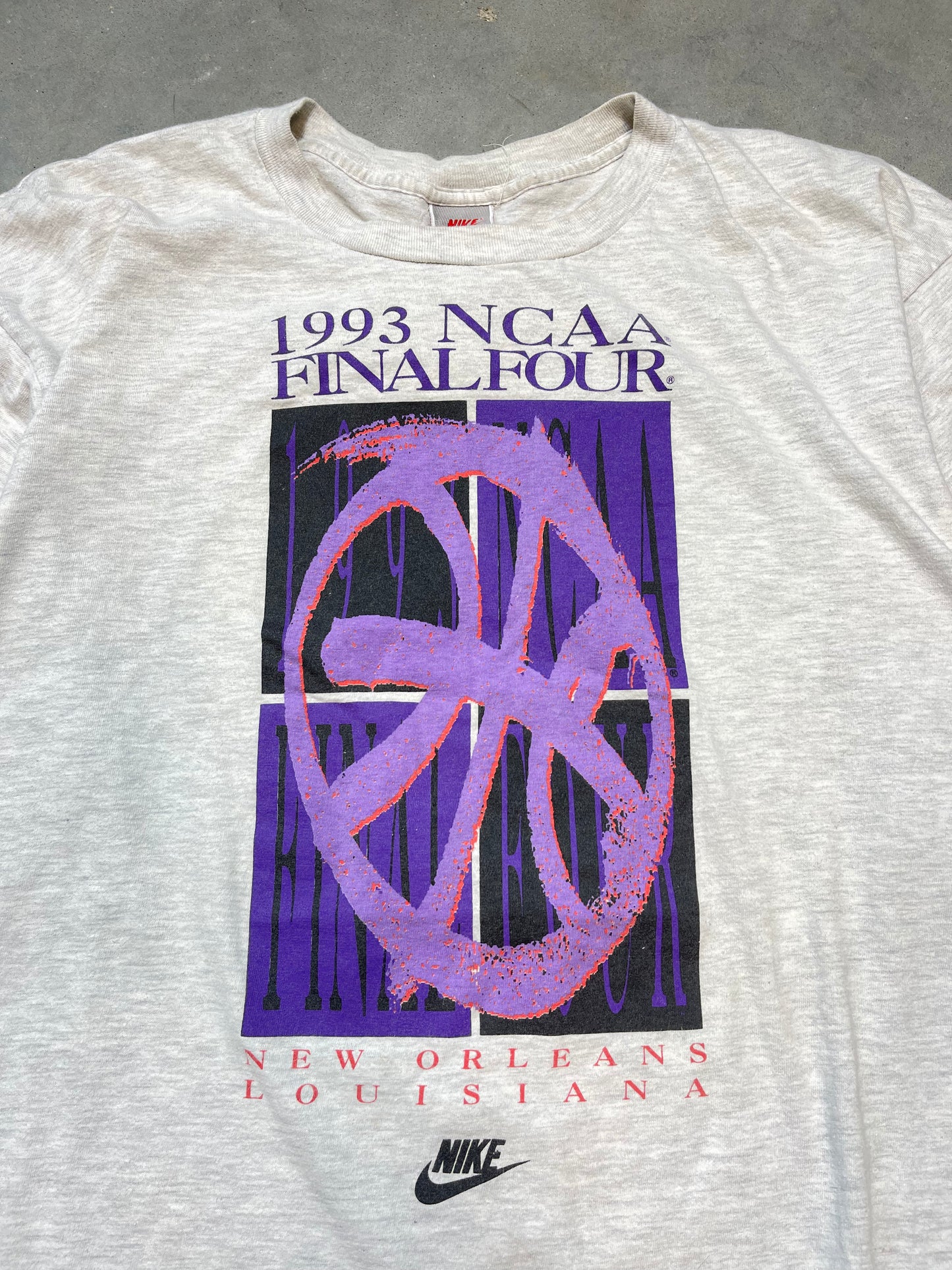 1993 New Orleans Final Four Vintage Nike College Basketball Tee (XXL)