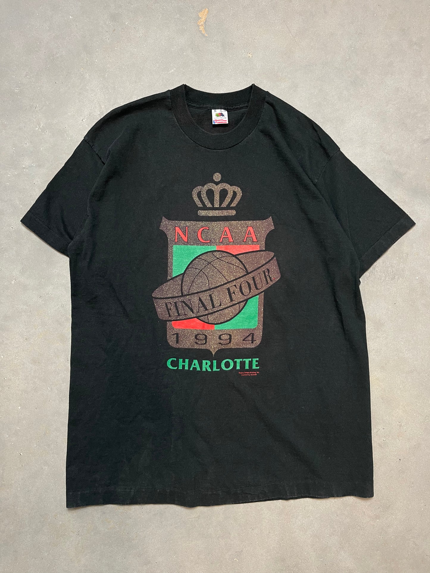 1994 Charlotte Final Four Vintage Big Logo College Basketball Tee (XL)