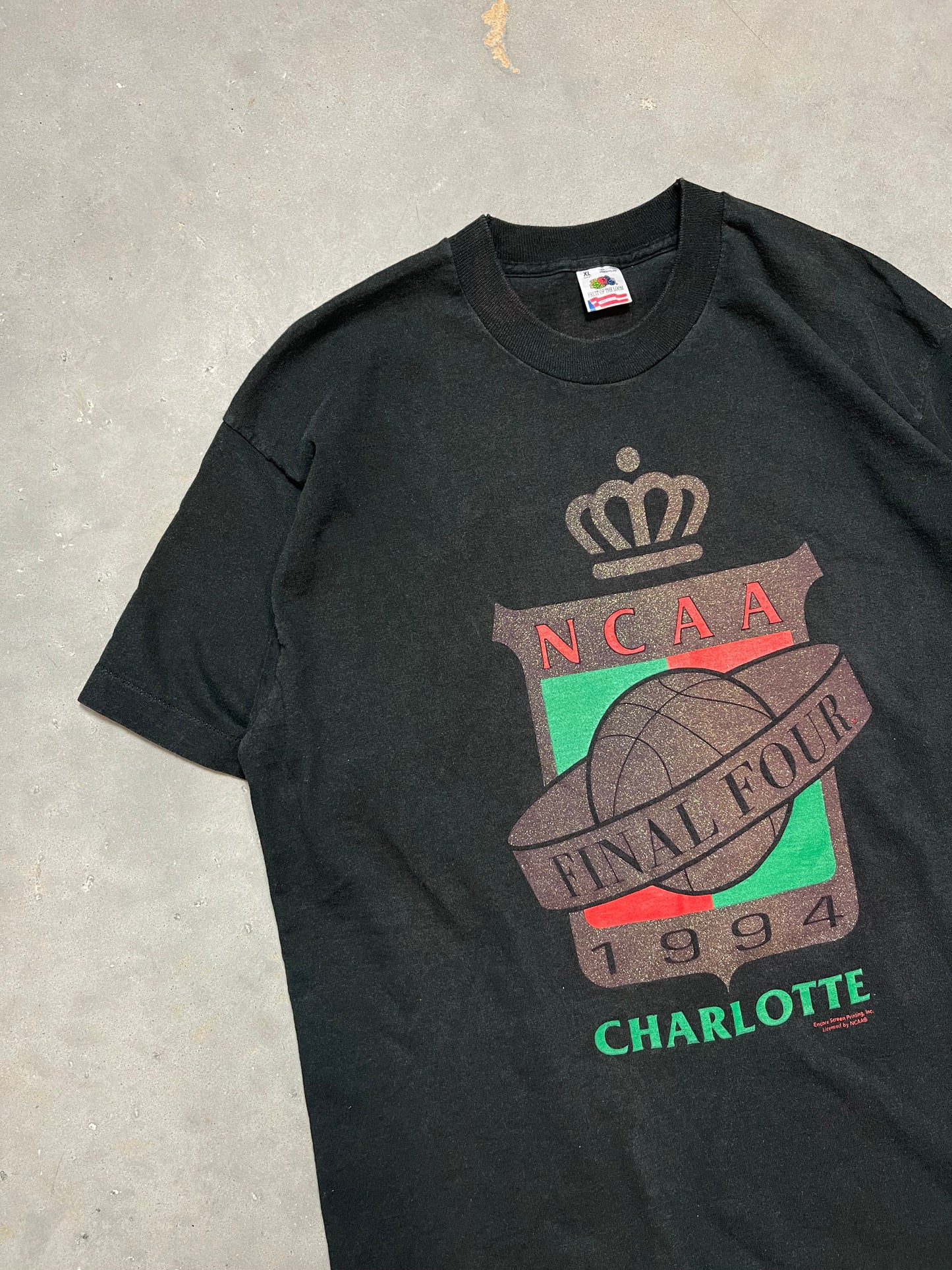 1994 Charlotte Final Four Vintage Big Logo College Basketball Tee (XL)