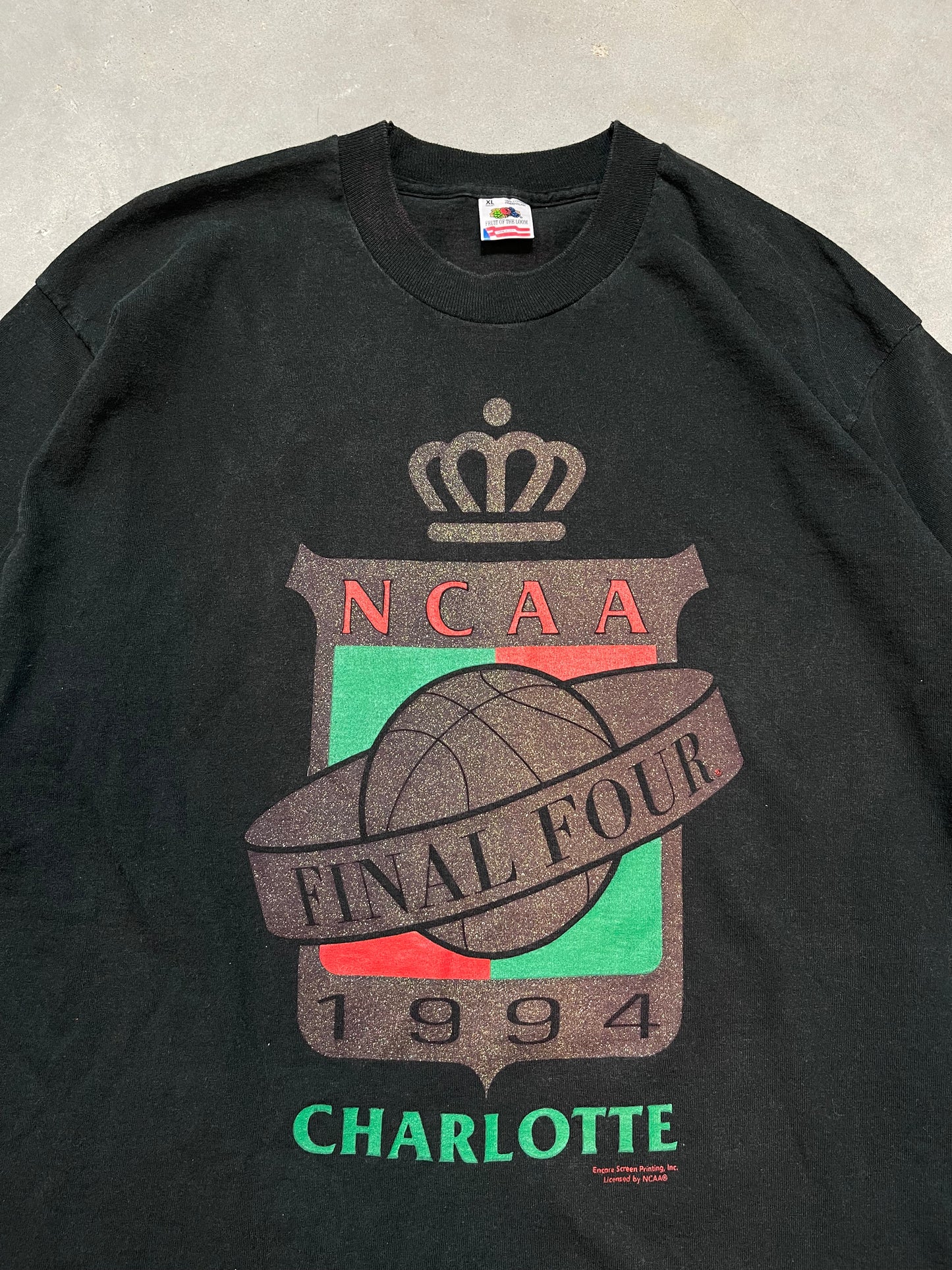 1994 Charlotte Final Four Vintage Big Logo College Basketball Tee (XL)