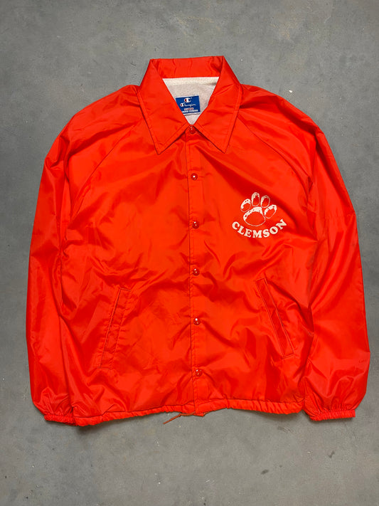 80’s Clemson Tigers Vintage Champion Coaches Jacket (XL)