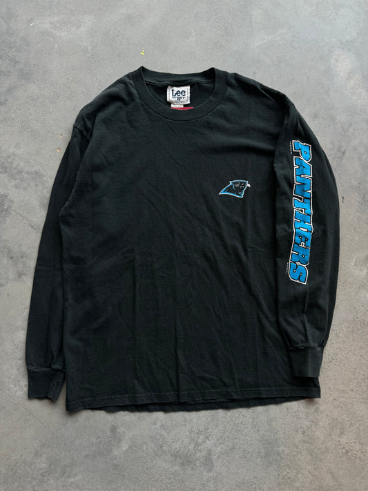 1999 Carolina Panthers Vintage Spellout NFL Longsleeve Tee (XL)