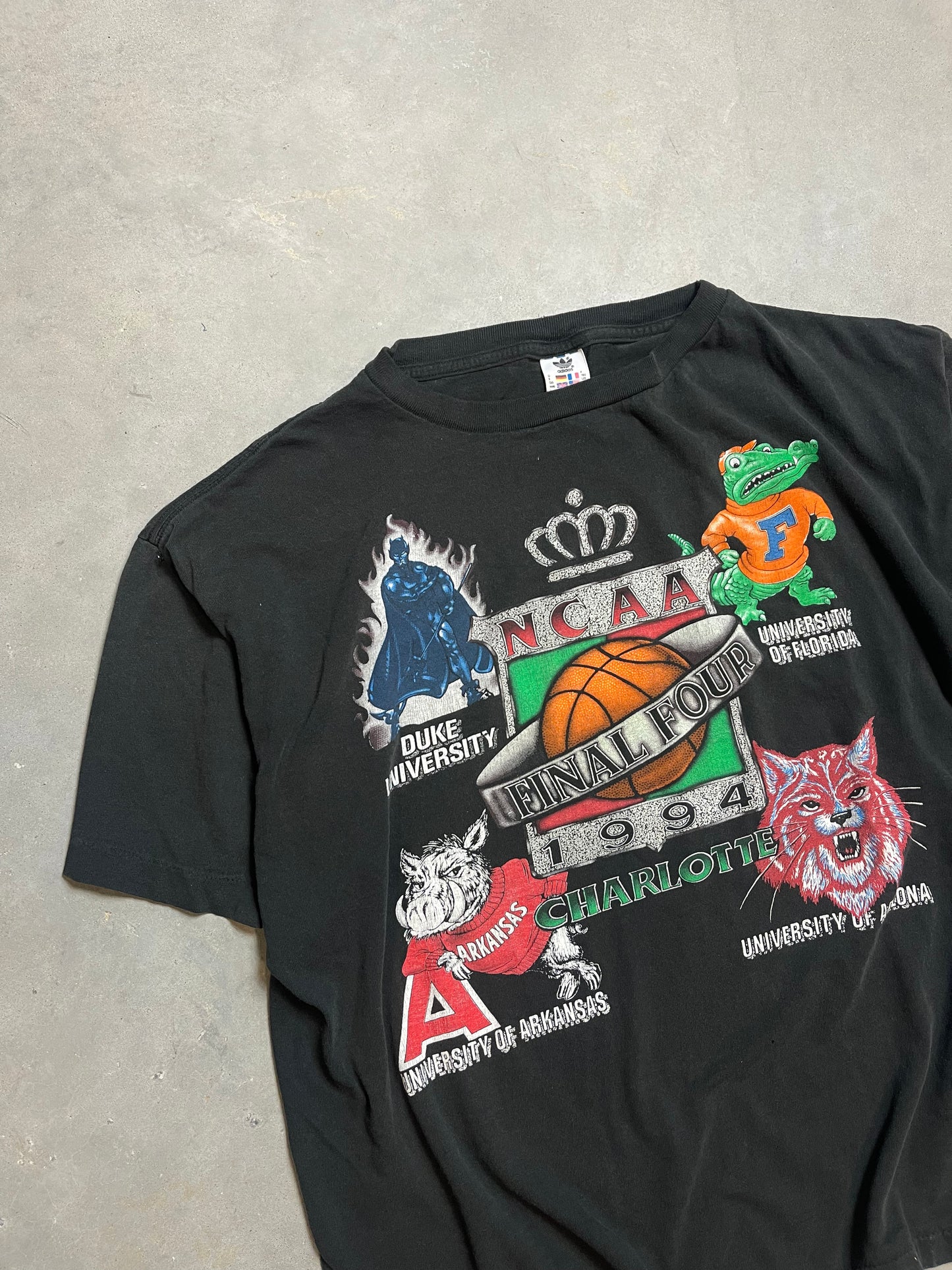 1994 Charlotte Final Four Vintage Illustrated Mascots Tee (Boxy Large)