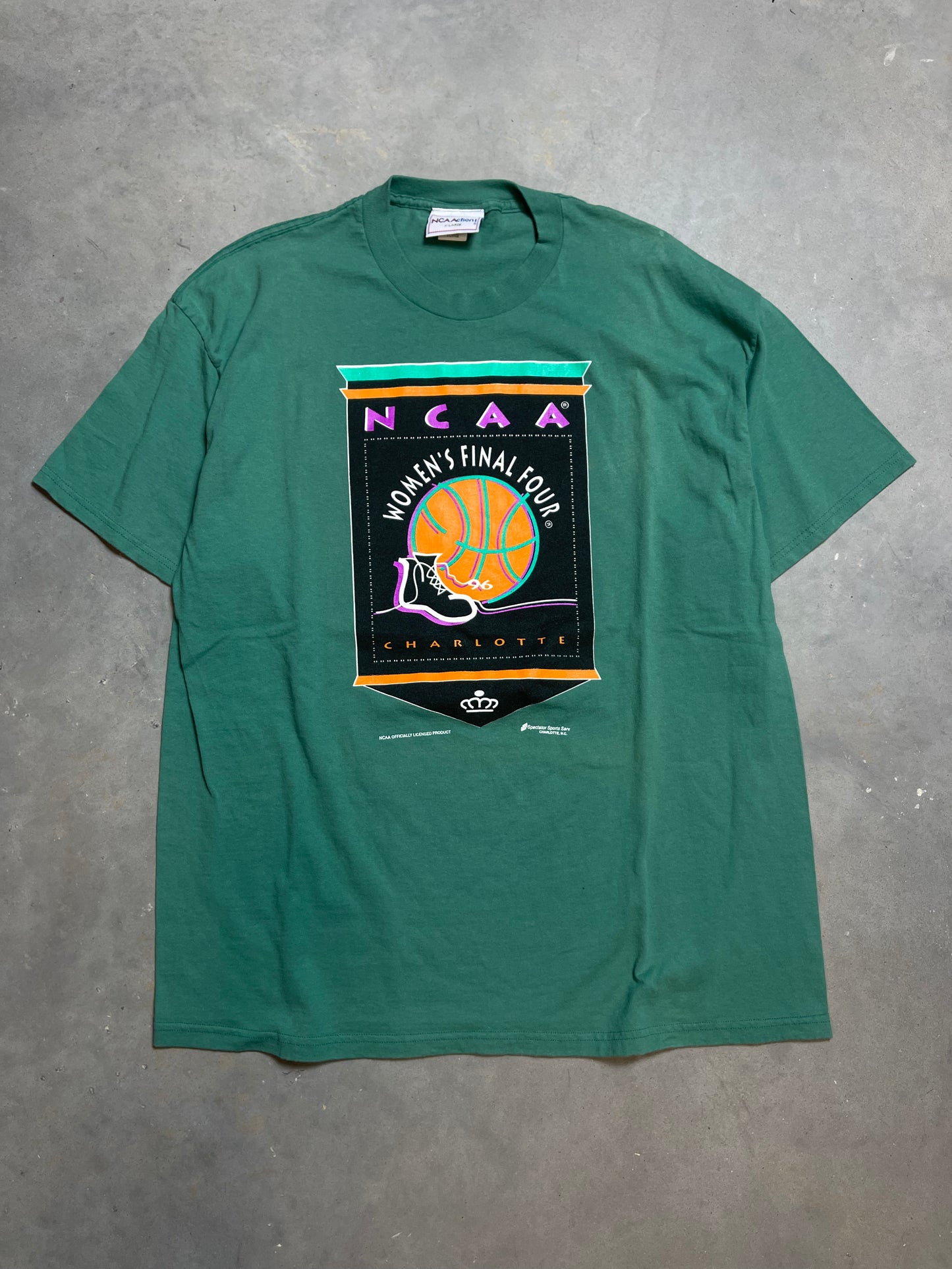 1996 Charlotte Women’s Final Four Vintage College Basketball Tee (XL)