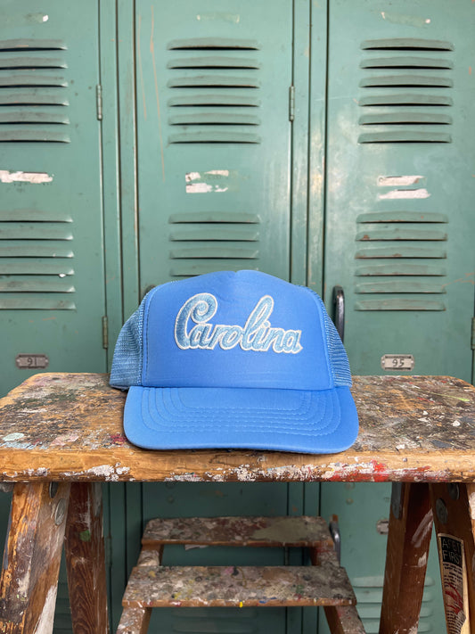 80’s UNC Tarheels Vintage Blue Trucker Snapback Hat (OSFA)