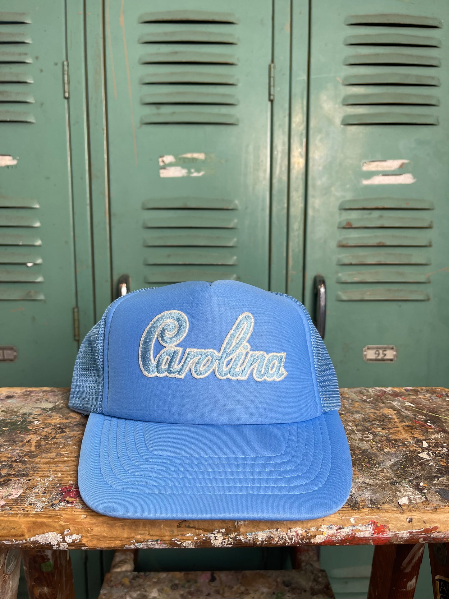 80’s UNC Tarheels Vintage Blue Trucker Snapback Hat (OSFA)