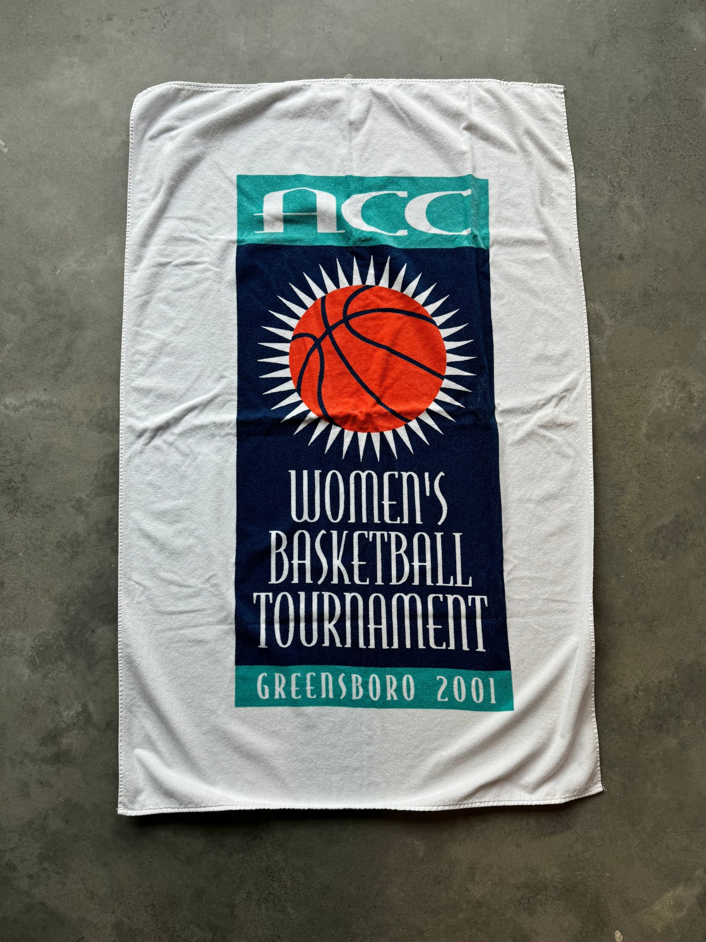 2001 ACC Greensboro Women’s Basketball Tournament Towel