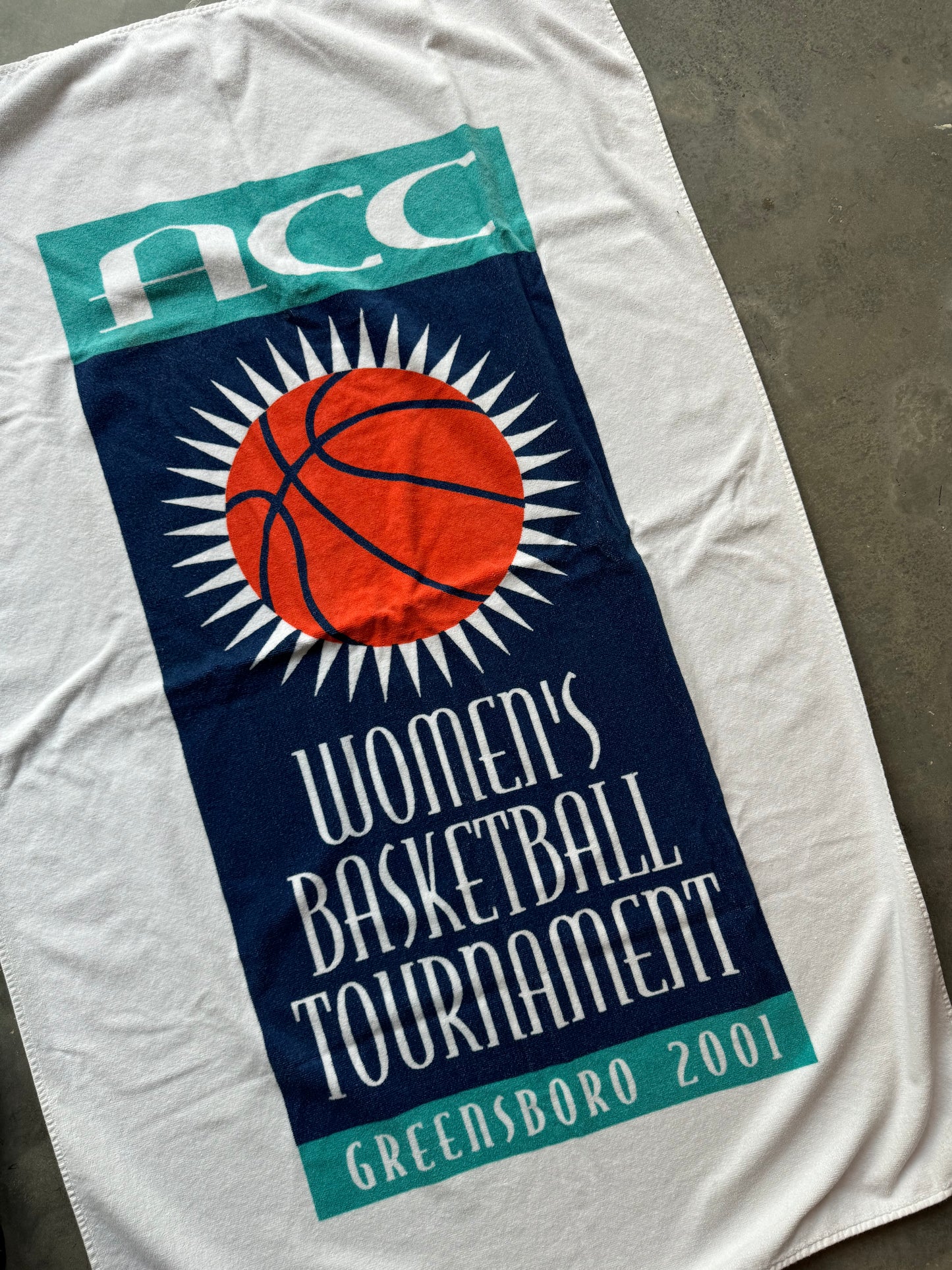2001 ACC Greensboro Women’s Basketball Tournament Towel