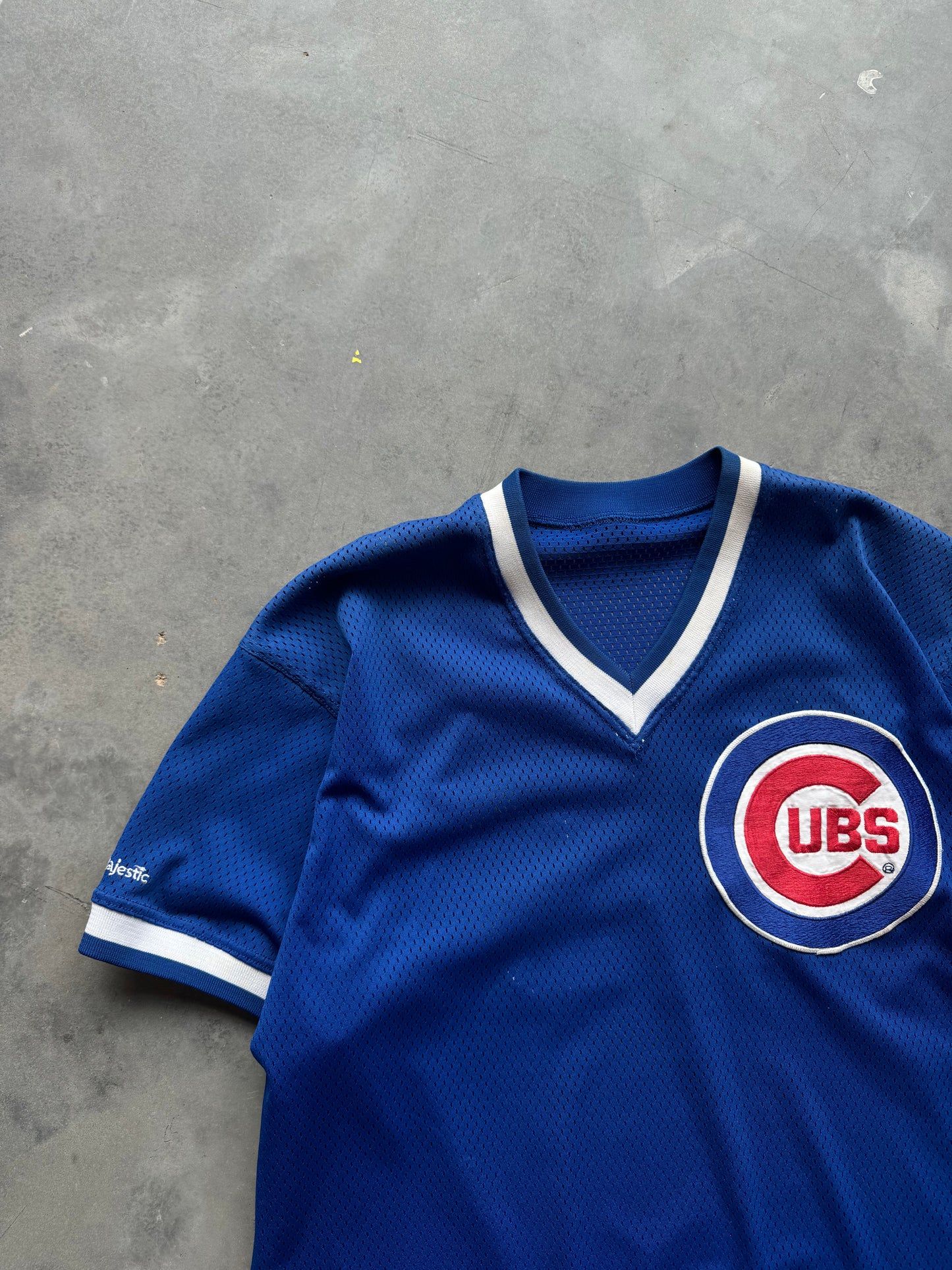 90’s Chicago Cubs Ryne Sandberg Vintage Majestic Batting Practice MLB Jersey (XXL)