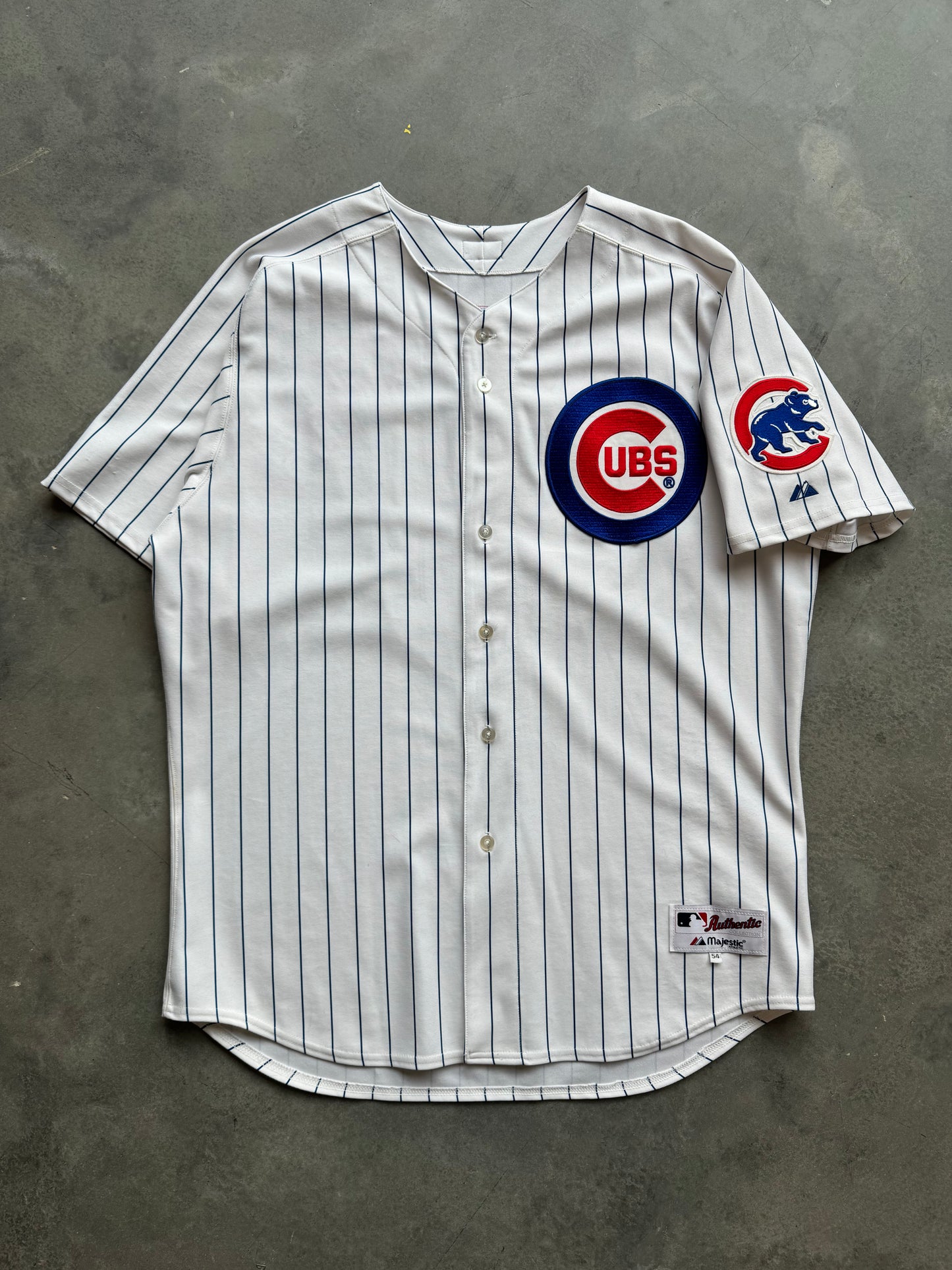 2004 Chicago Cubs Nomar Garciaparra Vintage Majestic Home White MLB Authentic Jersey (54/XXXL)