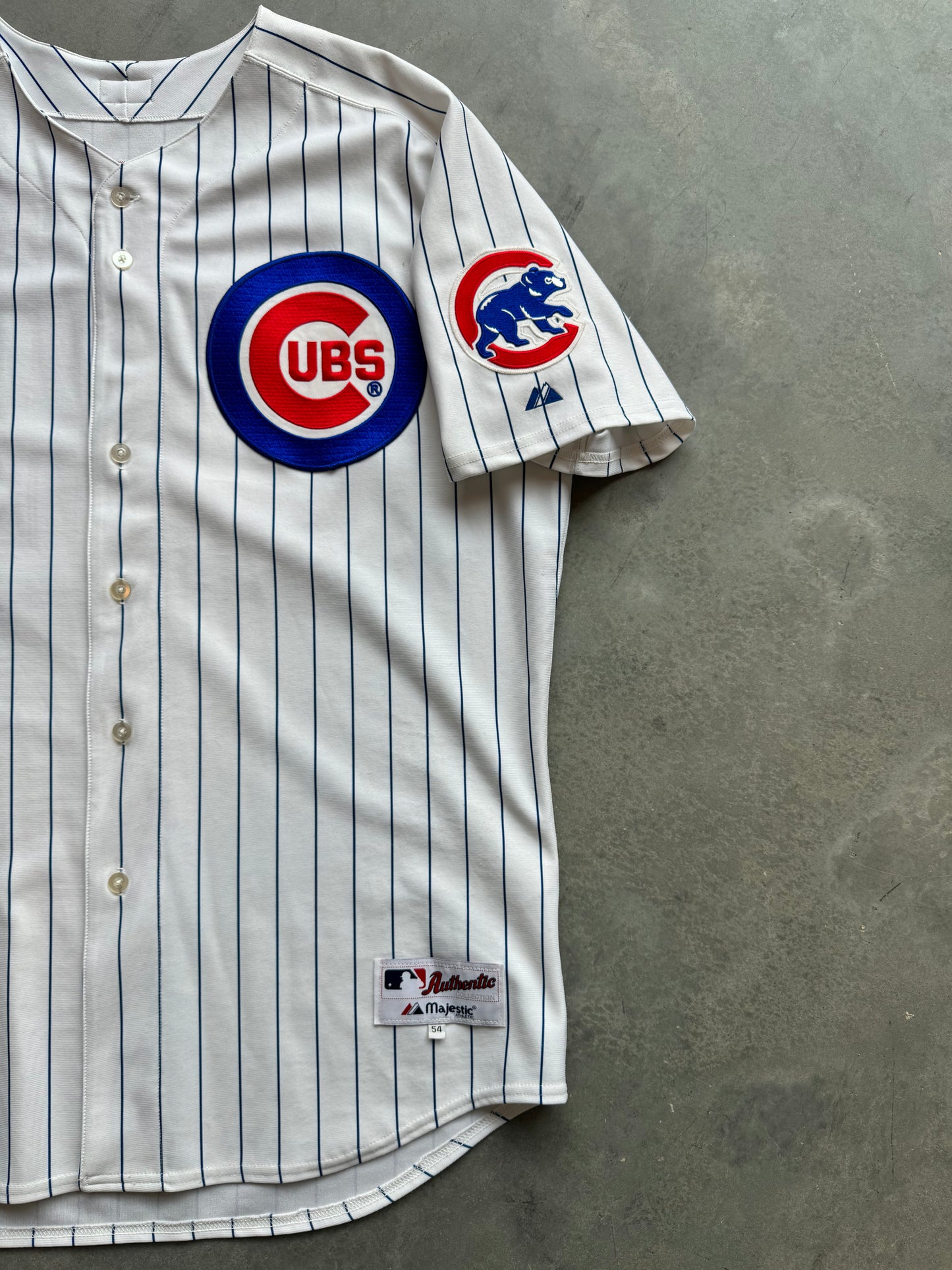 2004 Chicago Cubs Nomar Garciaparra Vintage Majestic Home White MLB Authentic Jersey (54/XXXL)