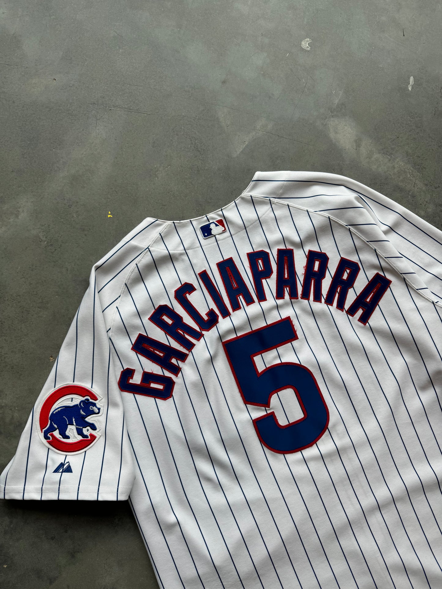 2004 Chicago Cubs Nomar Garciaparra Vintage Majestic Home White MLB Authentic Jersey (54/XXXL)