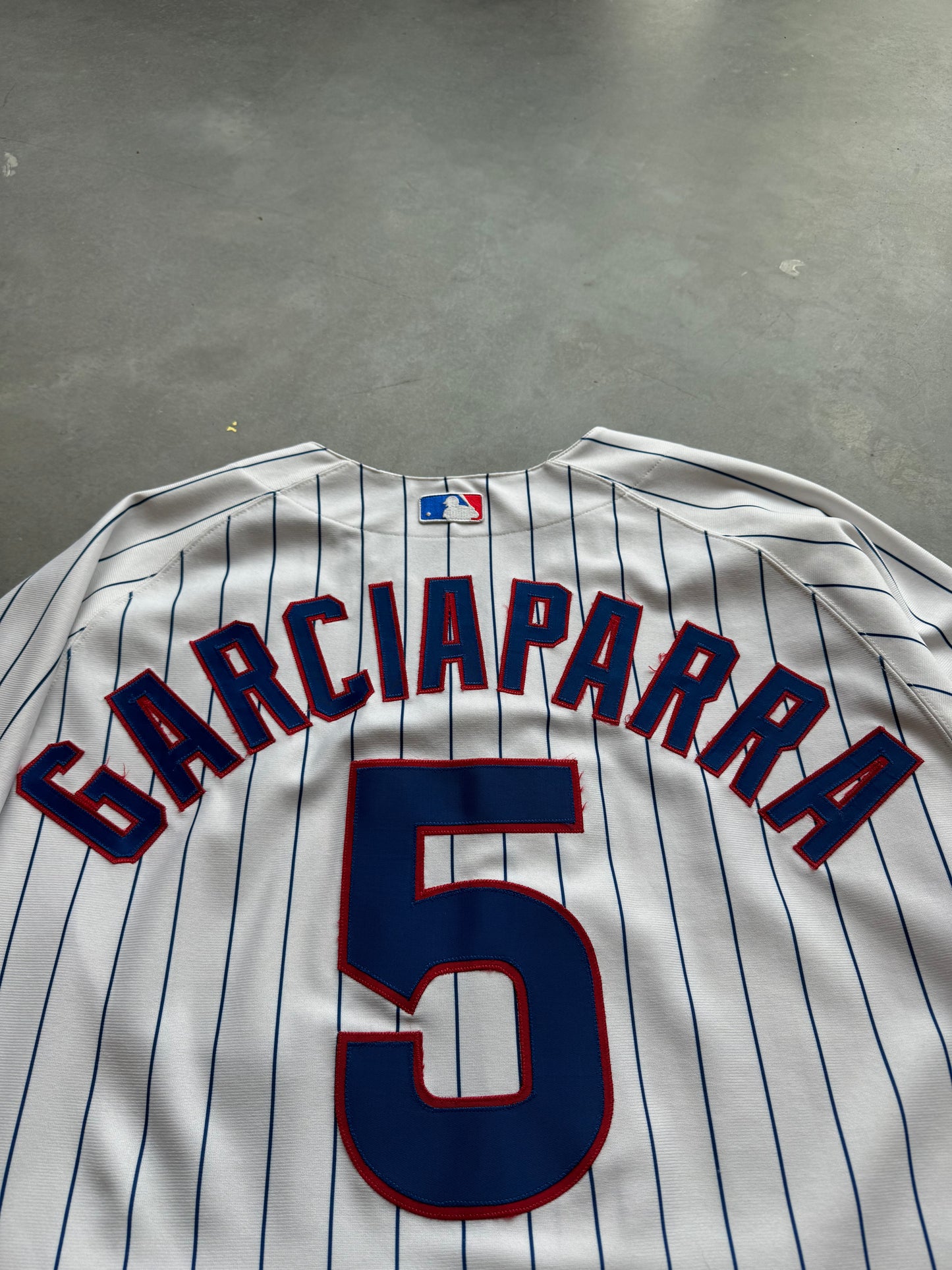 2004 Chicago Cubs Nomar Garciaparra Vintage Majestic Home White MLB Authentic Jersey (54/XXXL)