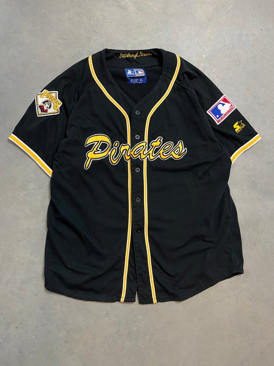 90’s Pittsburgh Pirates Vintage Starter Script Baseball Jersey (XL)