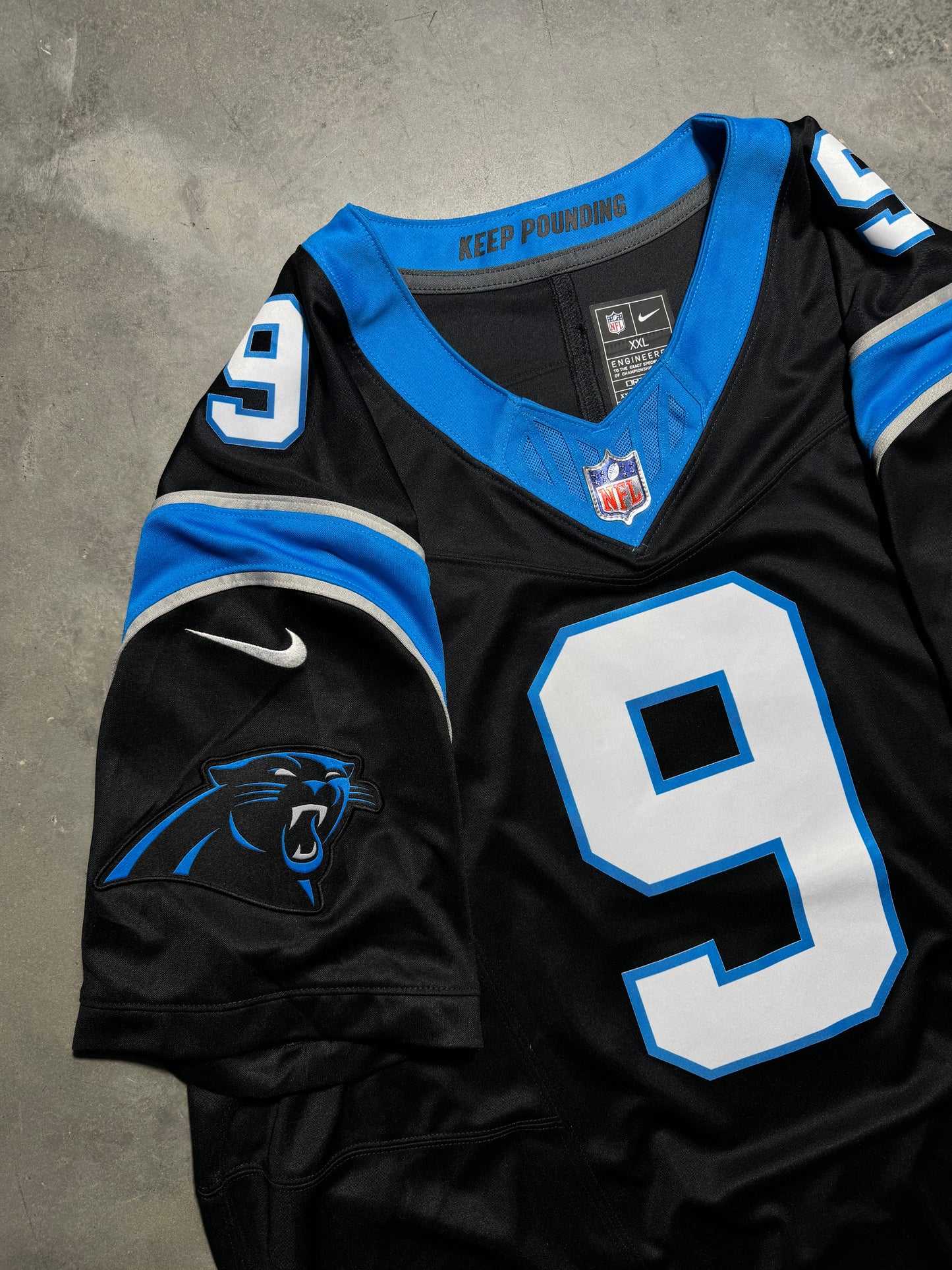 2024 Carolina Panthers Bryce Young Black Nike Vapor Limited NFL Jersey (XXL)
