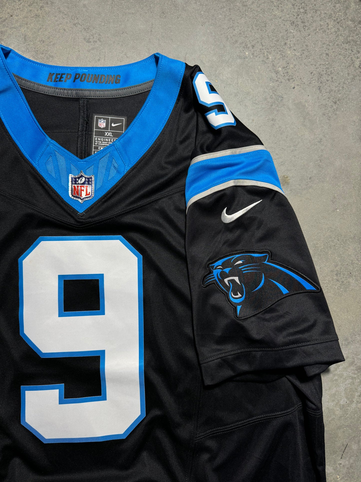 2024 Carolina Panthers Bryce Young Black Nike Vapor Limited NFL Jersey (XXL)
