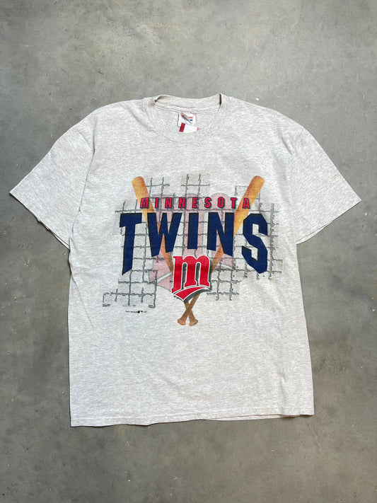 1997 Minnesota Twins Spellout Logo MLB Vintage (Large)