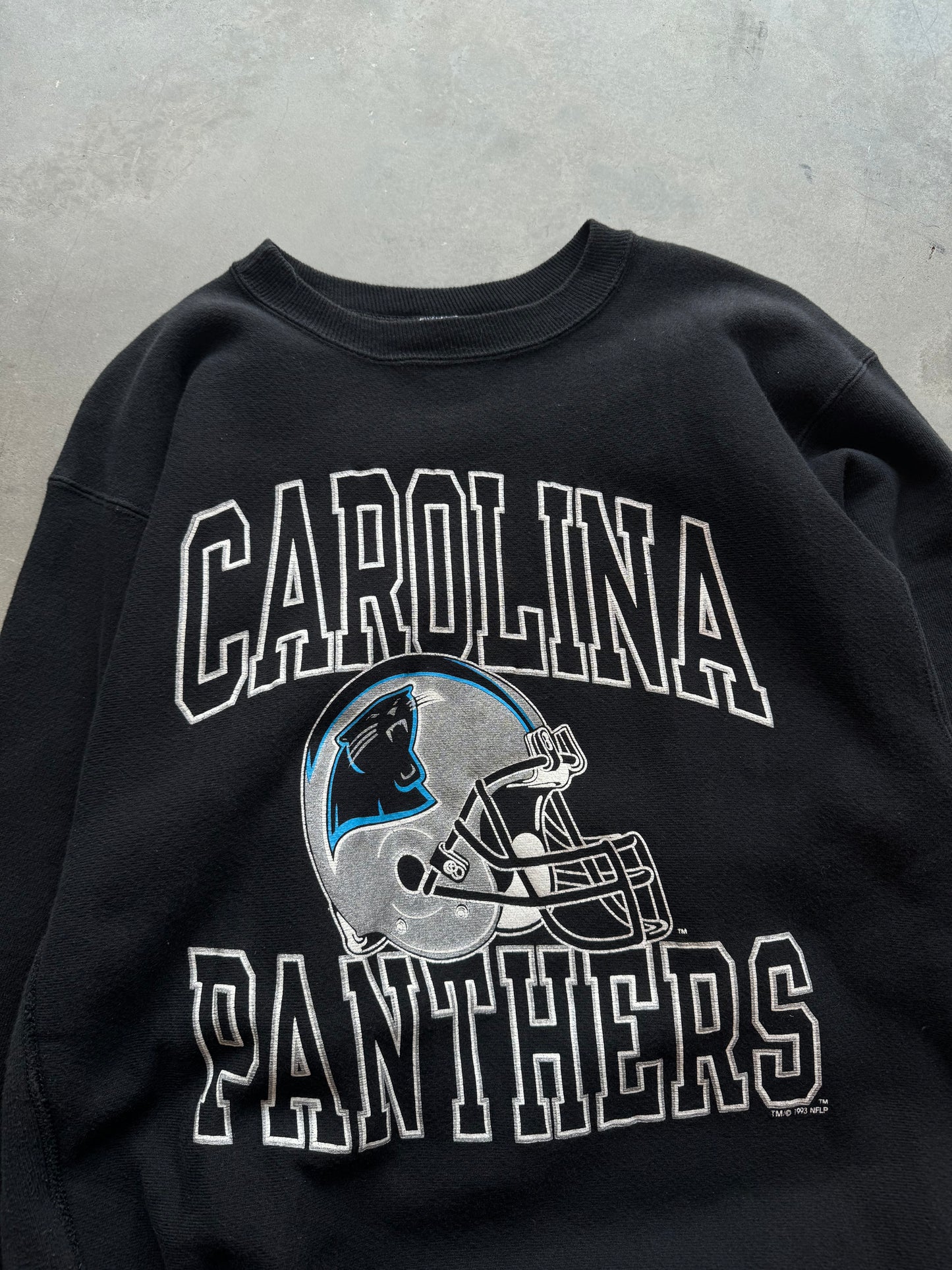 1993 Carolina Panthers Vintage Champion Reverse Weave NFL Crewneck (Large)