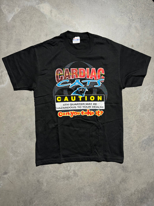 00’s Carolina Panthers Cardiac Cats Vintage Black NFL Tee - Deadstock (Medium)