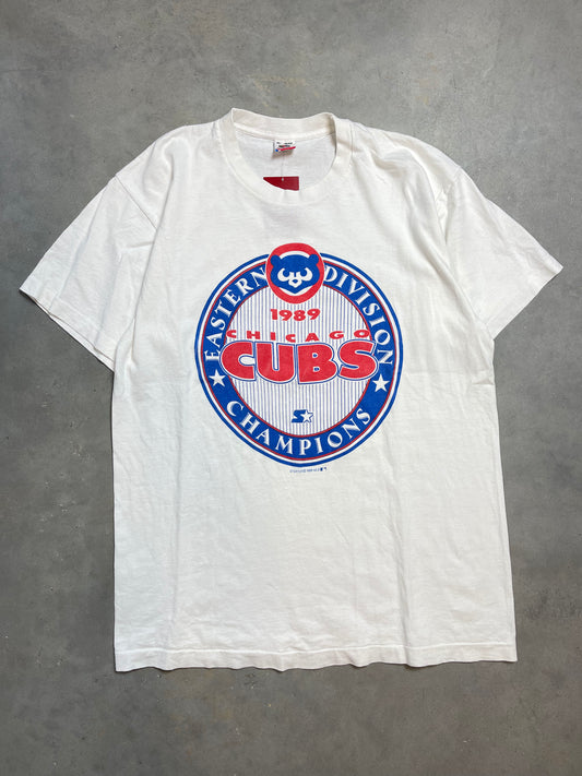 1989 Chicago Cubs Eastern Division Champions Vintage MLB Tee (XL)