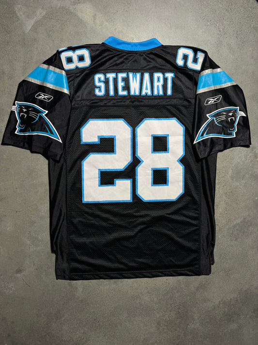 00’s Carolina Panthers Jonathan Stewart Vintage Black Reebok Swingman Stitched NFL Jersey (Large)