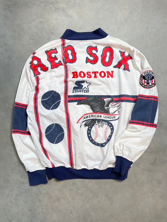90’s Boston Red Sox Vintage Starter All Over Print MLB Crewneck (Large)
