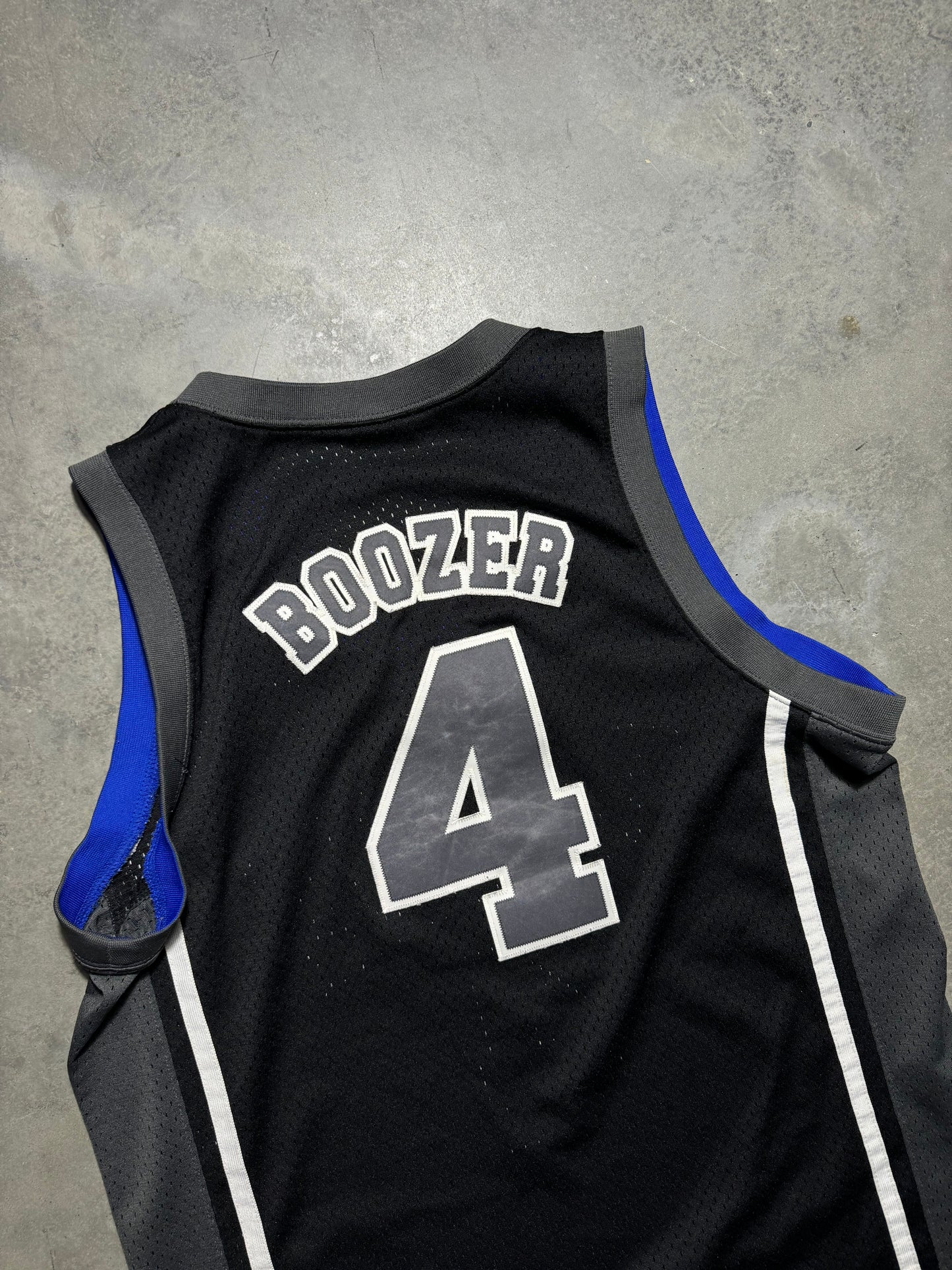 2002 Duke Blue Devils Carlos Boozer Vintage Nike “Uprising ‘02” College Basketball Jersey (Medium)