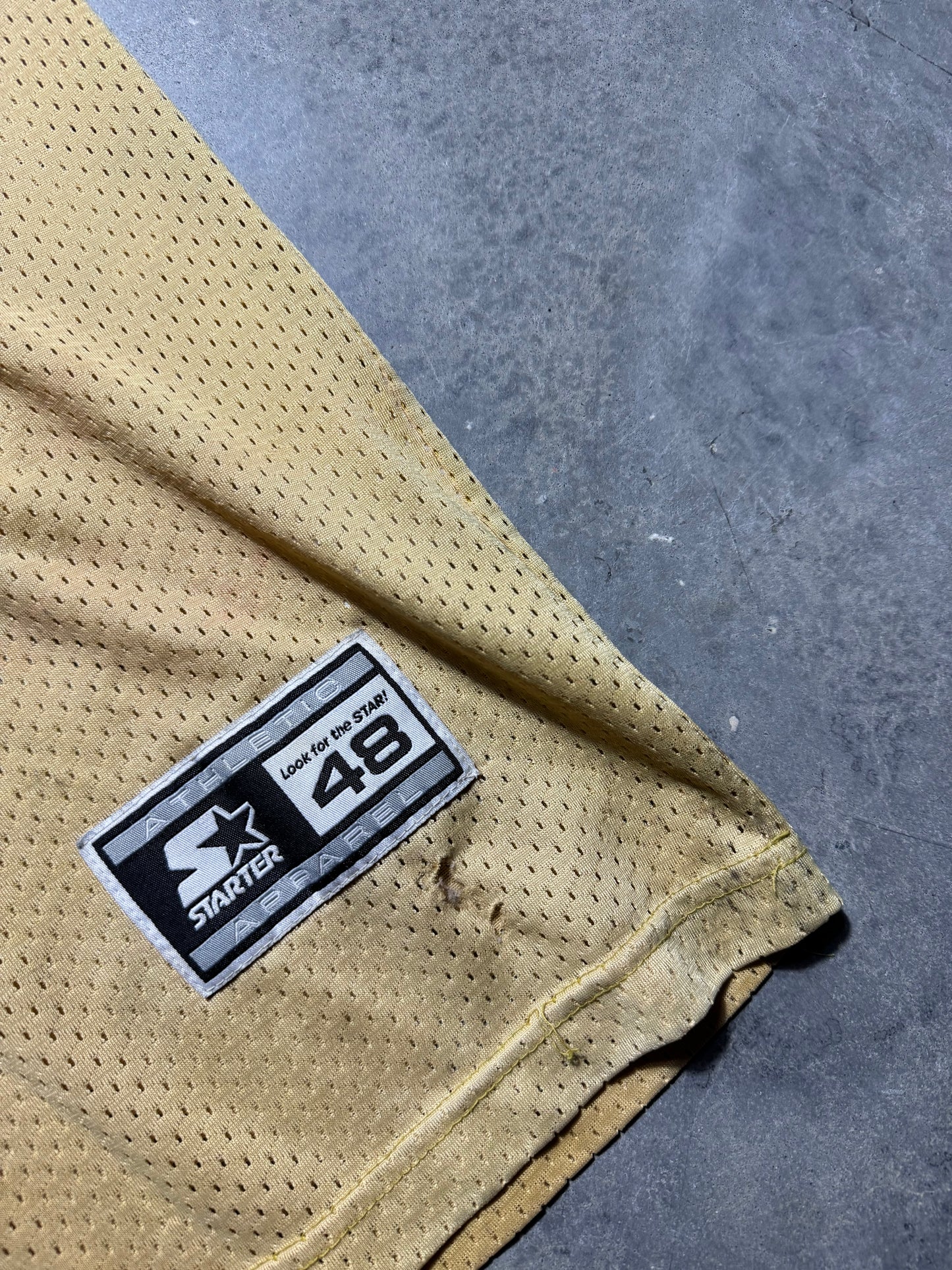 1998 Jacksonville Jaguars Fred Taylor Gold Starter Prowler Logo NFL Jersey (Large)