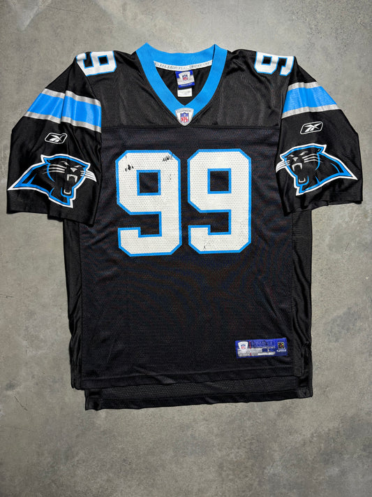 00’s Carolina Panthers Maʻake Kemoeatu Vintage Black Reebok NFL Jersey (Large)