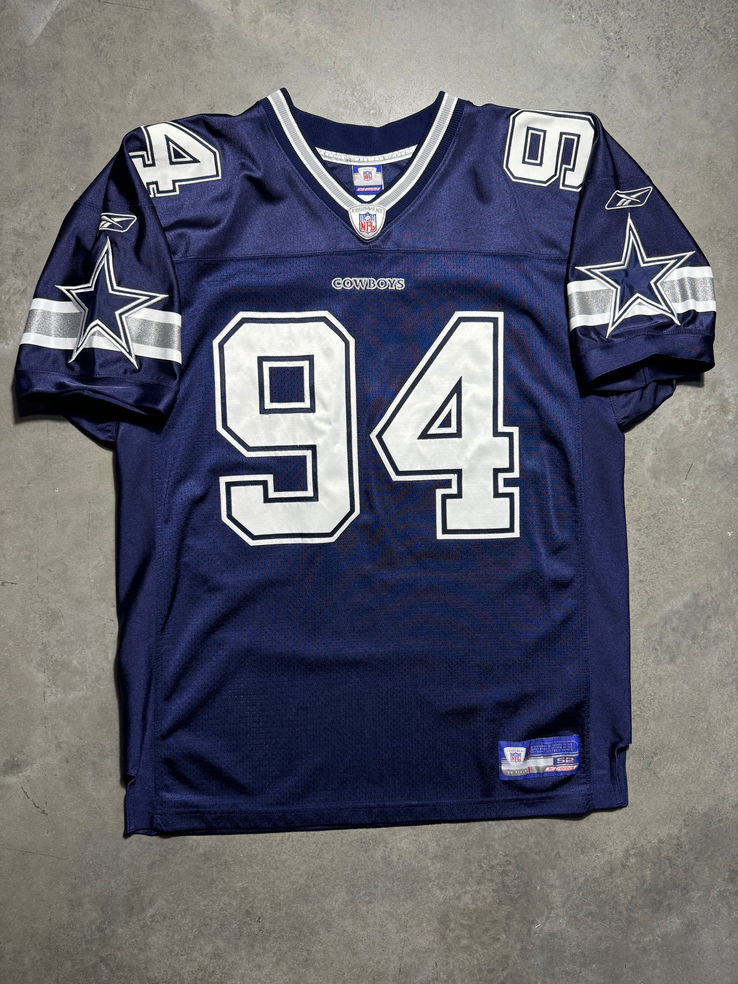 00’s Dallas Cowboys DeMarcus Ware Vintage Navy Reebok Alternate On Field Authentic Jersey (52/XXL)