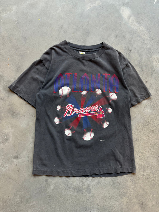 1993 Atlanta Braves Vintage Breakthrough Faded MLB Tee (Medium)