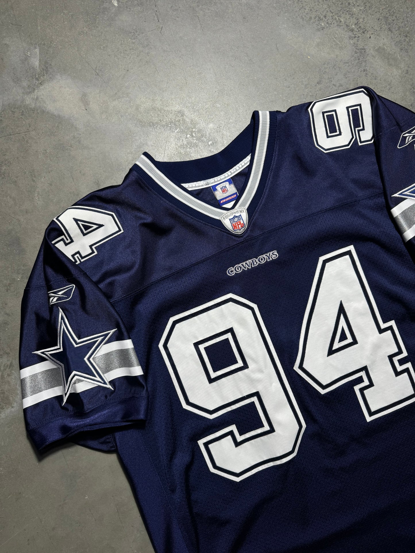 00’s Dallas Cowboys DeMarcus Ware Vintage Navy Reebok Alternate On Field Authentic Jersey (52/XXL)