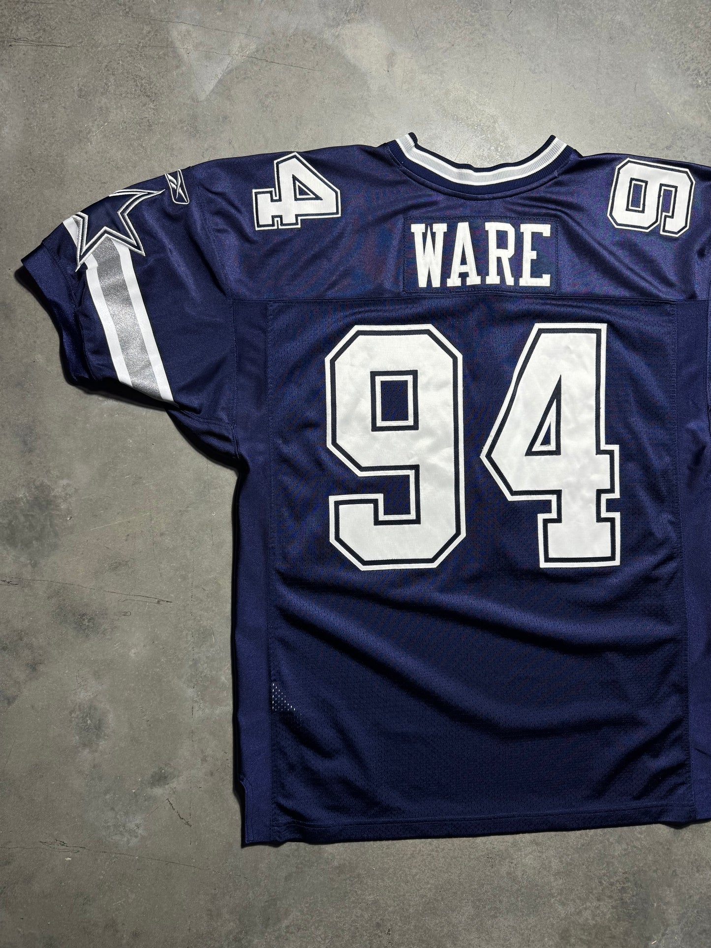 00’s Dallas Cowboys DeMarcus Ware Vintage Navy Reebok Alternate On Field Authentic Jersey (52/XXL)