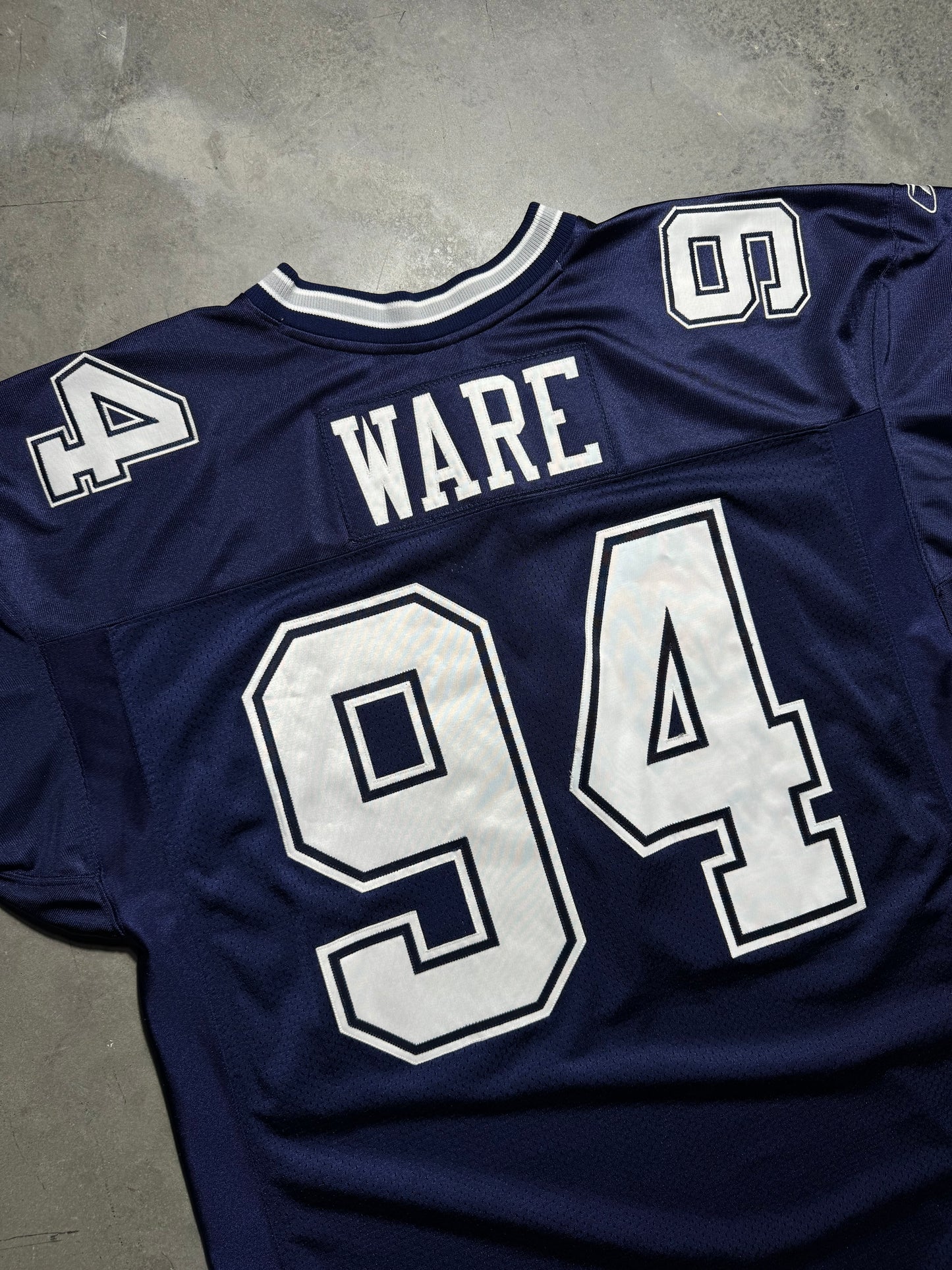 00’s Dallas Cowboys DeMarcus Ware Vintage Navy Reebok Alternate On Field Authentic Jersey (52/XXL)