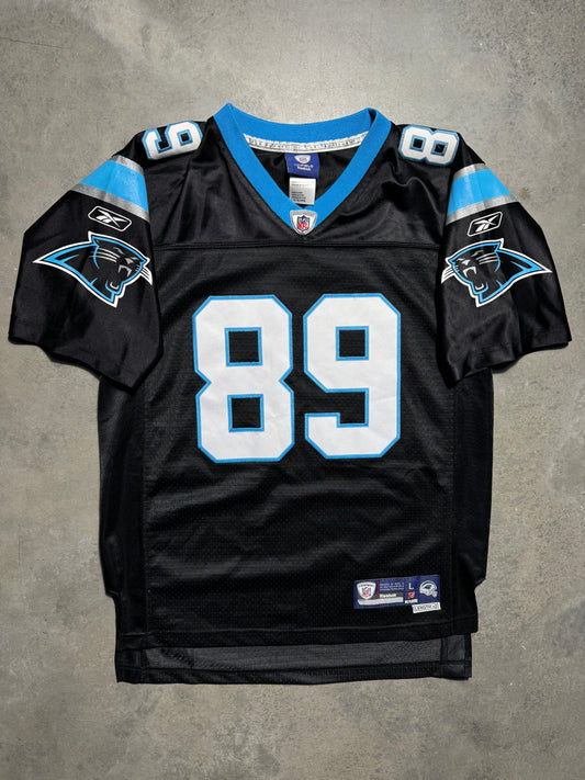 00’s Carolina Panthers Steve Smith Vintage Black Reebok Swingman Stitched NFL Jersey (Youth Large)