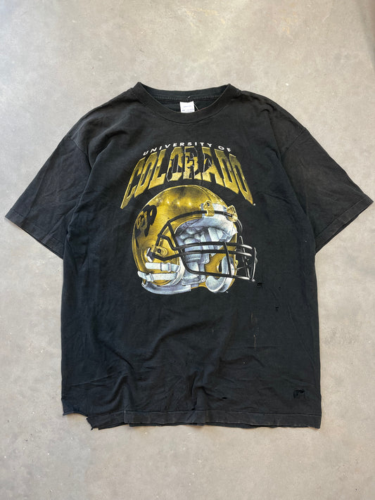 90’s Colorado Buffaloes Vintage PAC12 Salem Sportswear Helmet Tee (XXL)