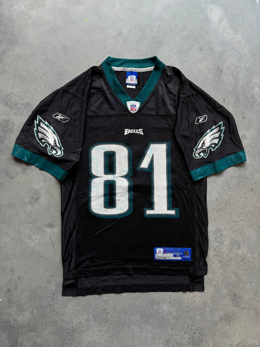 00’s Philadelphia Eagles Terrell Owens Vintage Black Alternate Reebok NFL Jersey (Small)